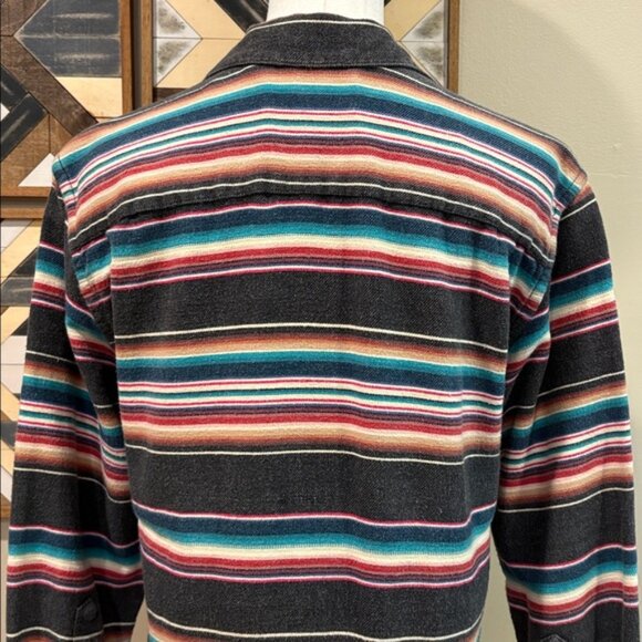 Vintage Ralph Lauren Hand Woven Cotton Southwestern Button Down Shirt sz Medium - Picture 9 of 12